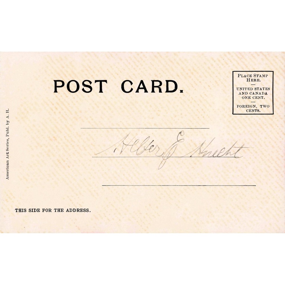 Vtg Springtime Postcard Edwardian Women Fashion American Art Series Divided Back - Picture 2 of 2